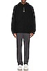 view 4 of 4 Fleece Pullover in Black