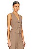 view 2 of 4 Tux Vest in Taupe