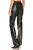 view 3 of 4 5 Pocket Leather Pant in Black
