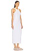 view 2 of 3 Jersey Double Halter Long Dress in White