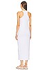 view 3 of 3 Jersey Double Halter Long Dress in White