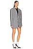 view 3 of 4 OVERSIZED STRIPE SUIT ブレザー in Grey Stripe