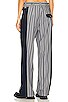 view 4 of 5 Colorblock Stripe Suit Trouser in Grey Stripe & Navy