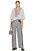 view 5 of 5 Colorblock Stripe Suit Trouser in Grey Stripe & Navy