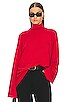 view 1 of 4 Jersey Oversized Turtleneck in Red