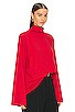 view 2 of 4 Jersey Oversized Turtleneck in Red