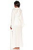 view 5 of 6 Avril Linen Frill Robe in White