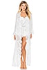 view 1 of 4 Helena Long Robe in White