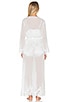 view 4 of 4 Helena Long Robe in White