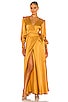 view 1 of 3 x REVOLVE Maxi Wrap Dress in Gold