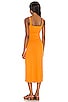 view 3 of 3 x Sofia Richie Mirtha Midi Dress in Rich Orange