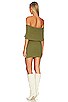view 3 of 3 x REVOLVE Miki Off Shoulder Mini Dress in Olive Green