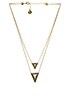 House of Harlow Teepee Triangle Necklace, view 1, click to view large image.