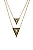 House of Harlow Teepee Triangle Necklace, view 2 of 3, click to view large image.