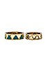 view 1 of 3 House of Harlow Peak To Peak Ring Set in Gold & Turquoise