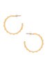 view 2 of 2 Nile Delta Hoop Earrings in Gold & Pearl