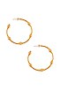 House of Harlow Honeycomb Hoop Earrings, view 3 of 3, click to view large image.
