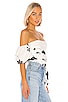view 2 of 5 x REVOLVE Leya Embroidered Top in White & Black