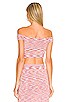 view 3 of 4 x REVOLVE Sonia Off Shoulder Crop in Purple Spacedye