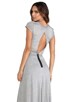 view 2 of 5 Cross Back Maxi Dress in Light Heather Grey