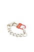 view 1 of 2 Multichain Bracelet in Silver & Orange