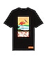 view 1 of 3 Abstract Tee in Black & Orange