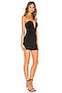 view 2 of 3 BODYCON SIN TIRANTES CYNLEE in Black Noir