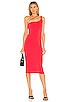 view 1 of 3 Niall Midi Dress in Two Tone Red