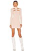 view 1 of 3 Alyson Cut Out Dress in Beige