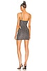 view 3 of 4 Reyna Mini Dress in Black & Silver