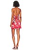 view 3 of 4 DIONNE 미니 원피스 in Red Swirl Print