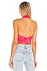 view 3 of 4 Rios Wrap Halter Top in Strawberry Tie Dye