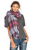 view 1 of 3 Plaid Scarf in Gris Chine
