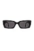 view 1 of 2 WILSON 선글라스 in Black & Grey