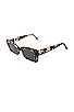 view 2 of 2 WILSON 선글라스 in White Tort & Grey