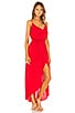 Indah Eden Cowl Neck Maxi Dress in Red | REVOLVE
