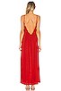 Yasmine Solid Gathered Neckline Maxi Sundress, view 3 of 3, click to view large image.