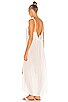 view 4 of 4 Yasmine Solid Gathered Neckline Sundress Maxi in Ivory