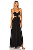 view 1 of 3 Innocence Solid Smocked Maxi Dress in Black