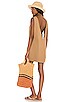 view 1 of 3 Pella Plunge Mini Dress in Mocha