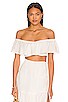 view 1 of 4 Ella Off The Shoulder Flounce Top in Ivory