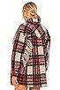 view 4 of 5 Cocha Shacket in Black, Red & Ecru