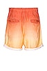 view 2 of 4 Sunset Tubique Shorts in Tangerine
