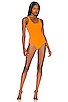 view 2 of 3 Backless One Piece in Crimped Tangerine
