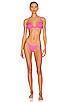 view 4 of 4 The Bralette Bikini Top in Pop Pink Rib