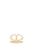view 1 of 5 CZ Center H Ring in Gold Vermeil