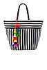 Valerie Multi Tassel Pom Tote Bag, view 1 of 4, click to view large image.