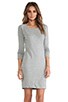 view 1 of 5 Raglan Sweatshirt Dress in Heather Grey