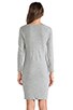 view 4 of 5 Raglan Sweatshirt Dress in Heather Grey