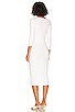 view 3 of 3 Long Sleeve Jersey Rib Dress in White